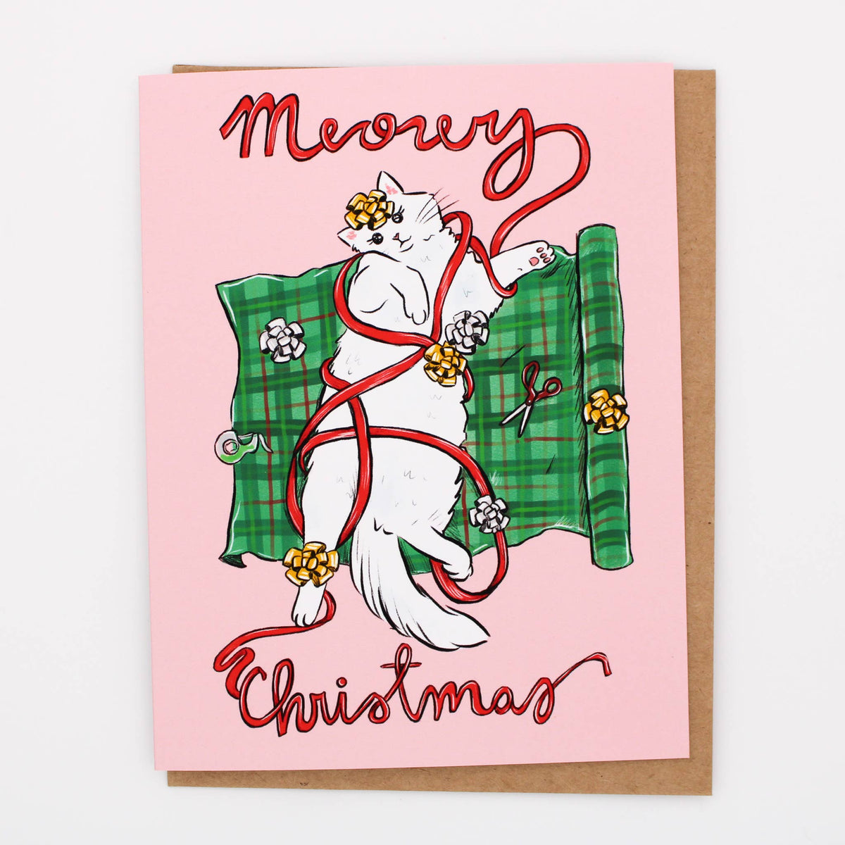 Meowy Christmas Greeting Card