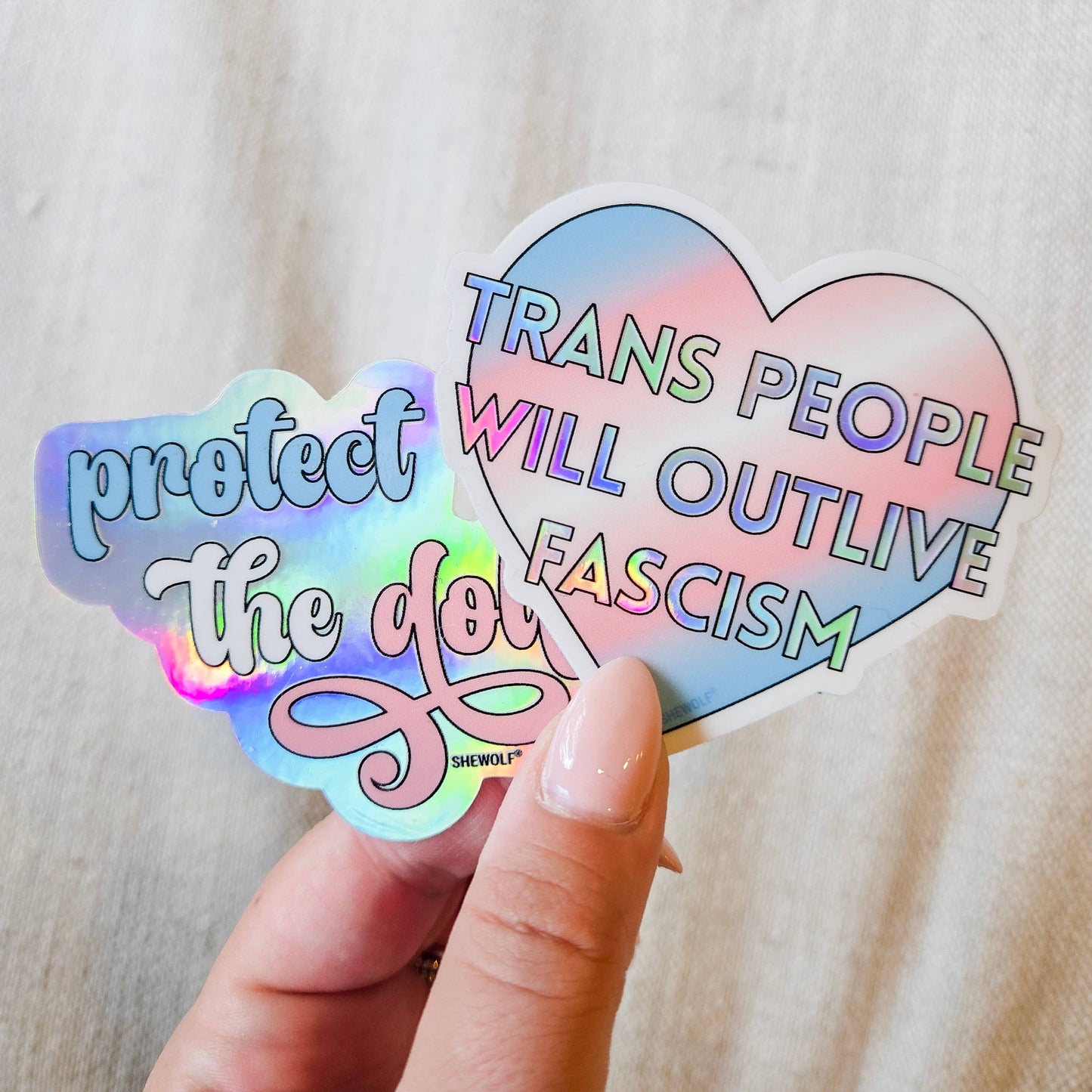 Protect the Dolls Holo Sticker