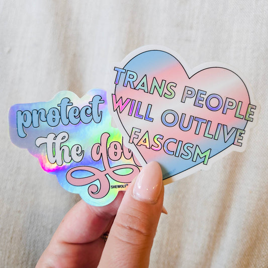 Protect the Dolls Holo Sticker