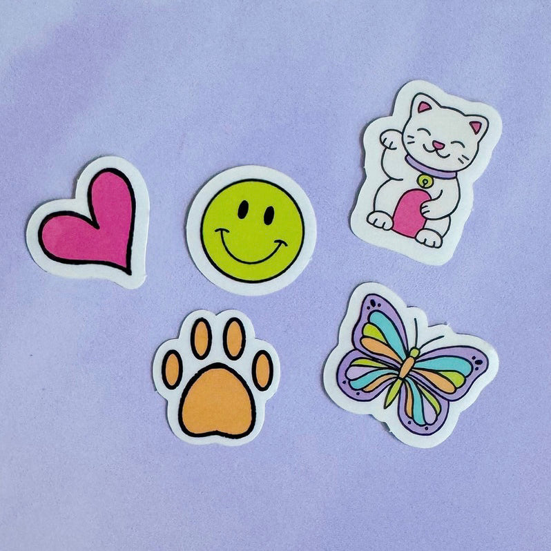 Cute Doodles Mini Vinyl Sticker Sheet #3
