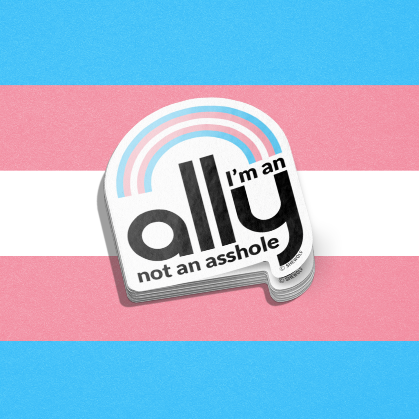 I’m An Ally Not An Asshole Sticker