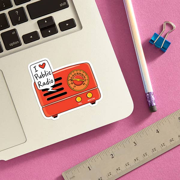 I ❤️ Public Radio Sticker