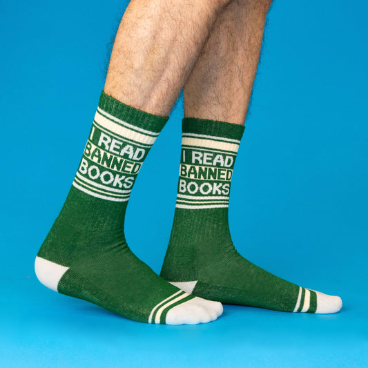 I Read Banned Books Retro Crew Socks