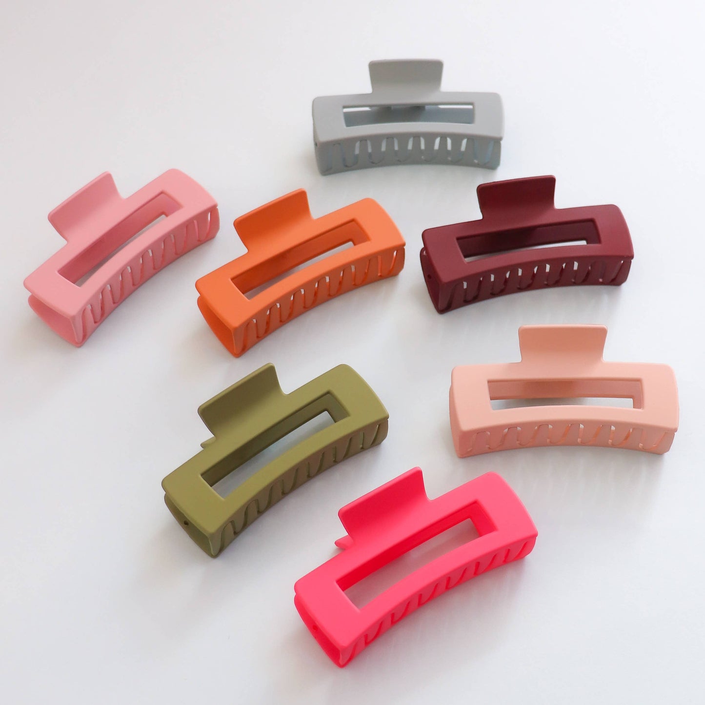Rectangle Claw Clip (Olive Green)