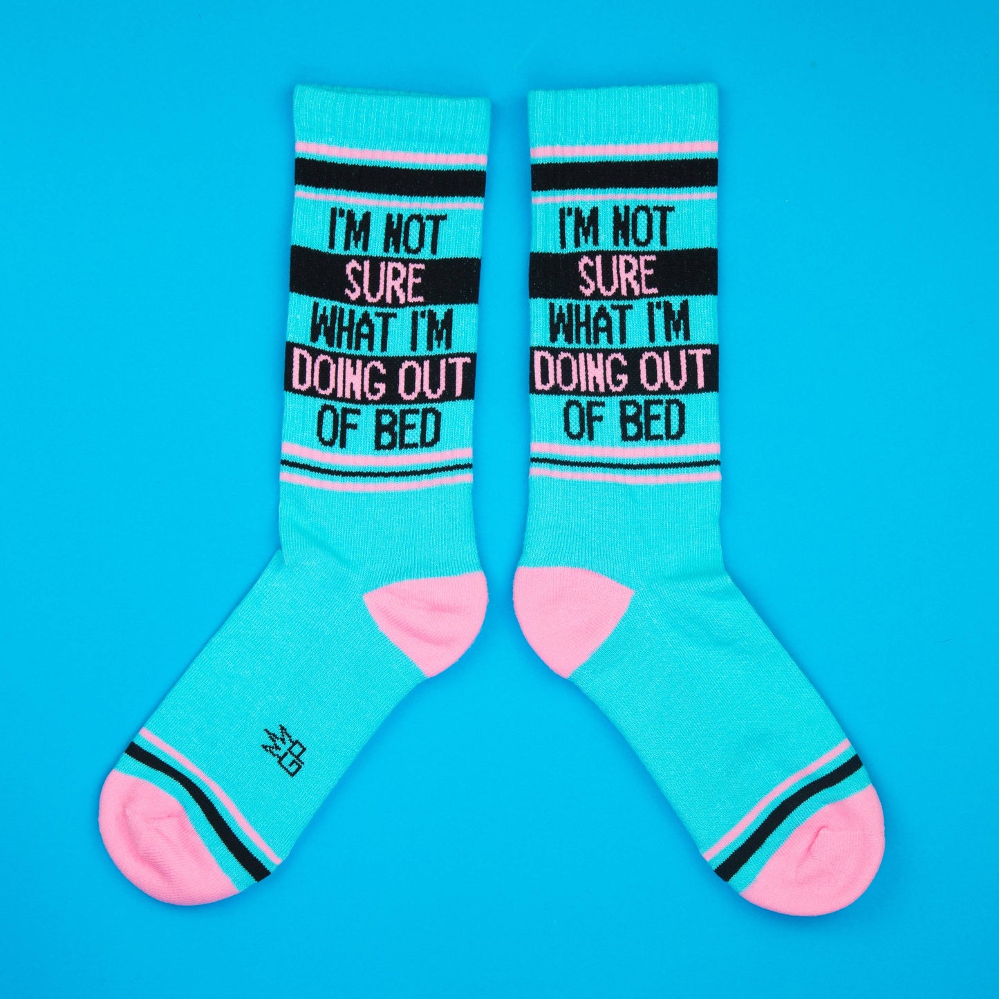 I'm Not Sure What I'm Doing Out Of Bed Gym Crew Socks