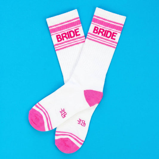 Bride Retro Pink Crew Socks