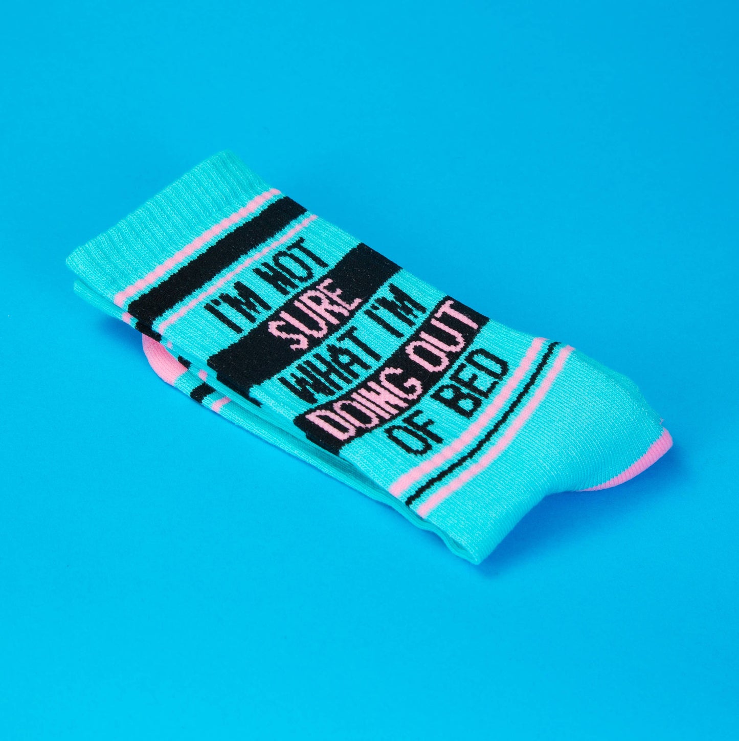I'm Not Sure What I'm Doing Out Of Bed Gym Crew Socks