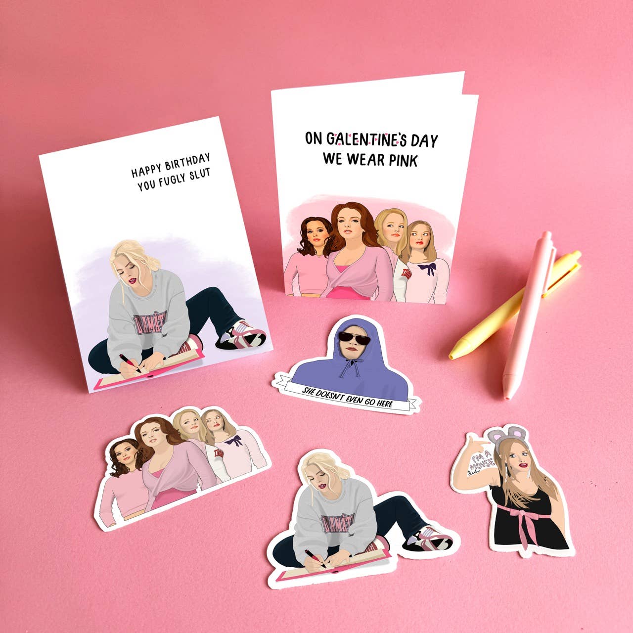 Mean Girls Movie Musical Regina George (Reneé Rapp) Burn Book Sticker