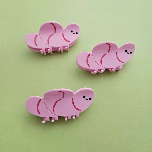 Twirly Worm Claw Clip