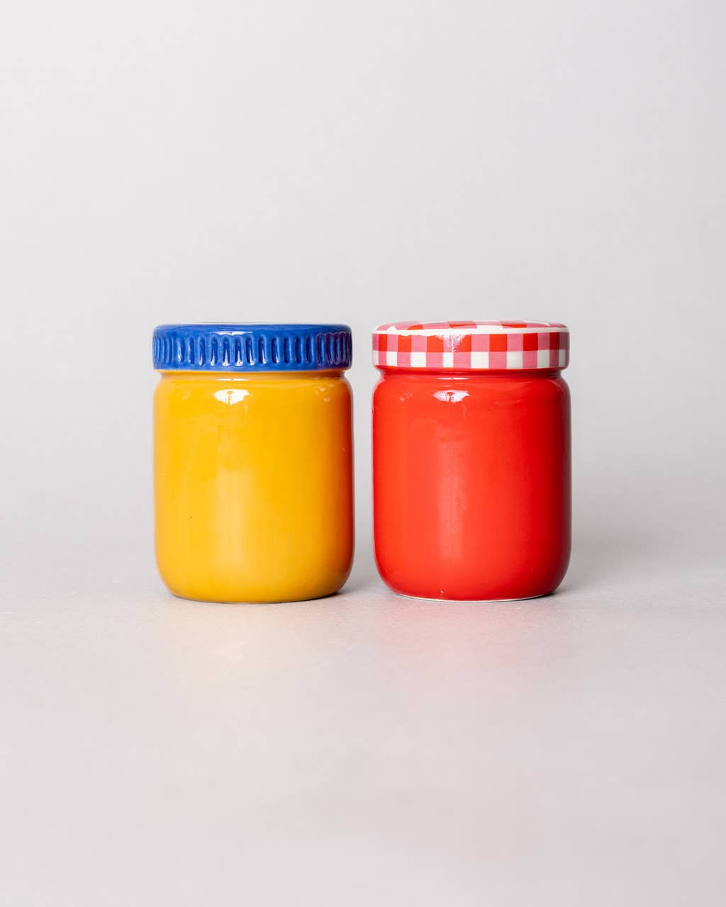 Peanut Butter and Jelly Taper Candle Holder Set