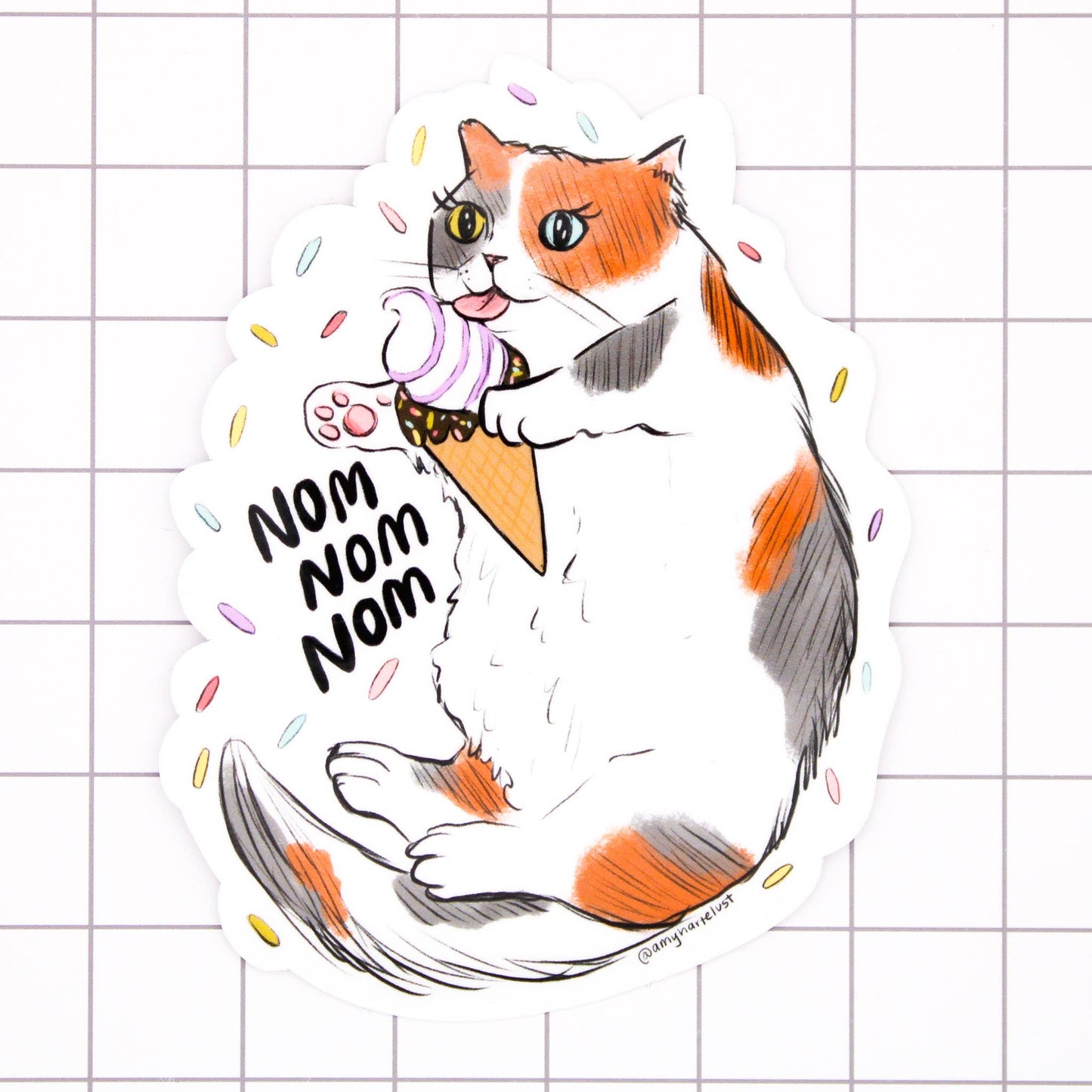 Ice Cream Cat Sticker