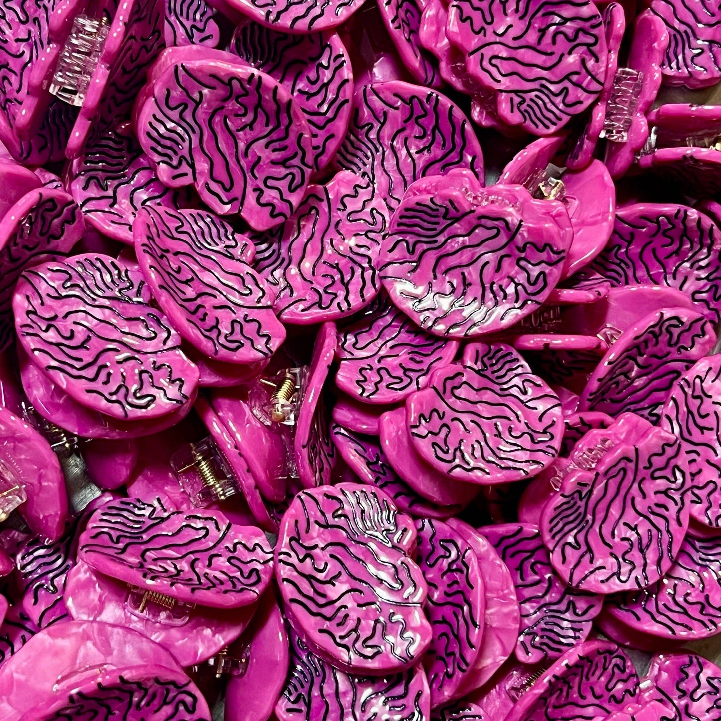 Brain Mini Claw Clip