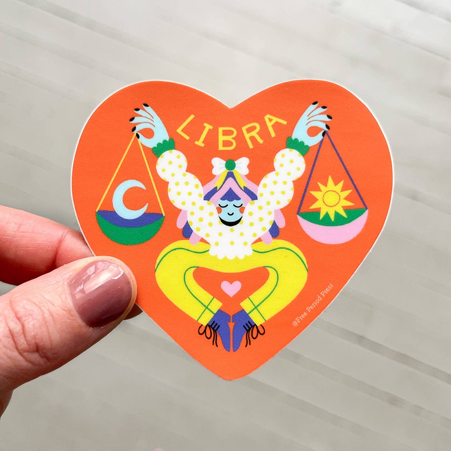 Playful & Balanced Libra Sticker