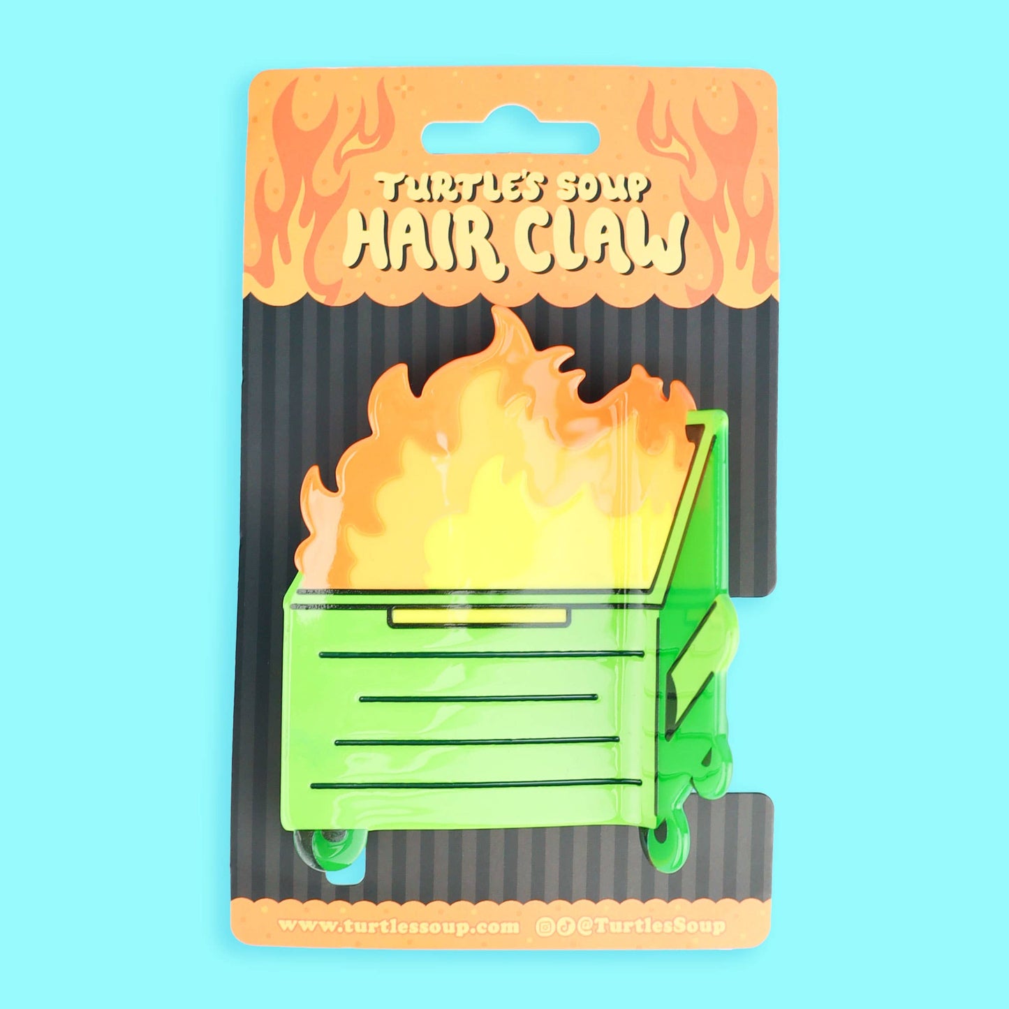 Dumpster Fire Claw Clip