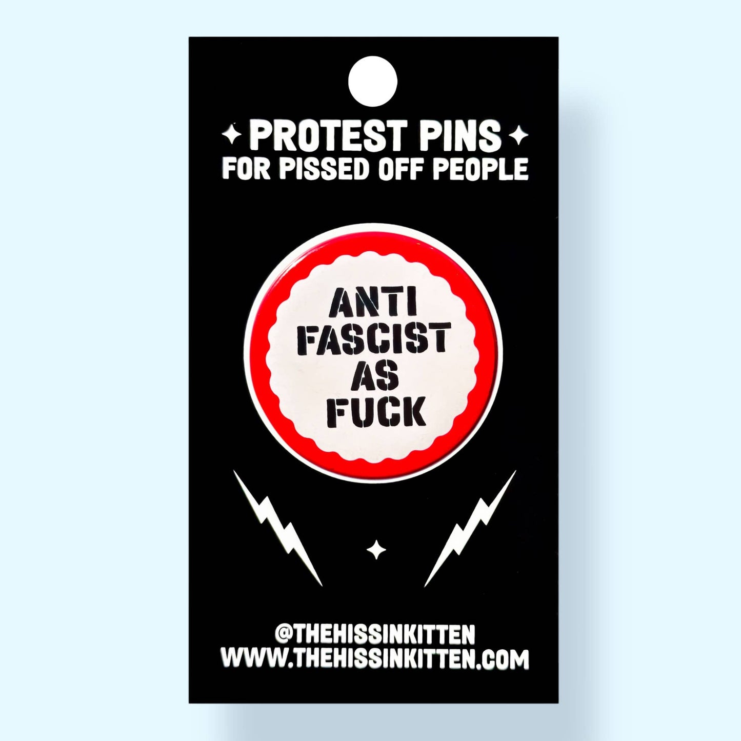 Anti Fascist As Fuck Button