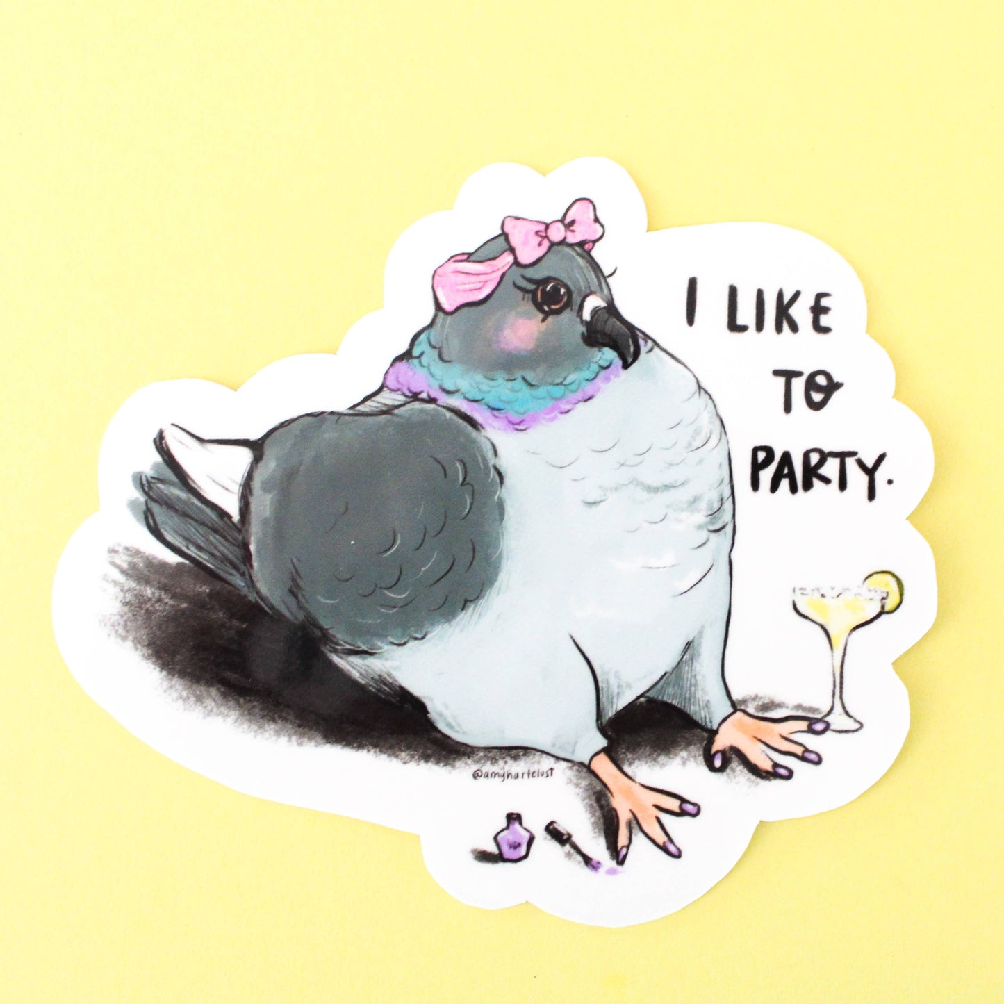 Party Pigeon Sticker