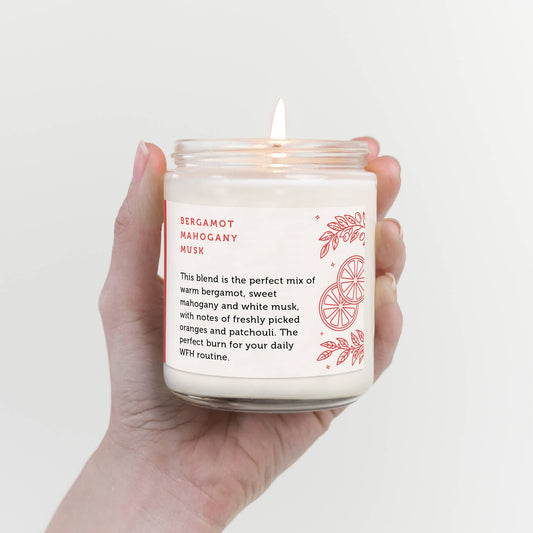 Work from Home Candle (mahogany • musk • bergamot)