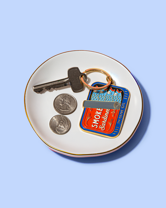 Sardine Can Keychain