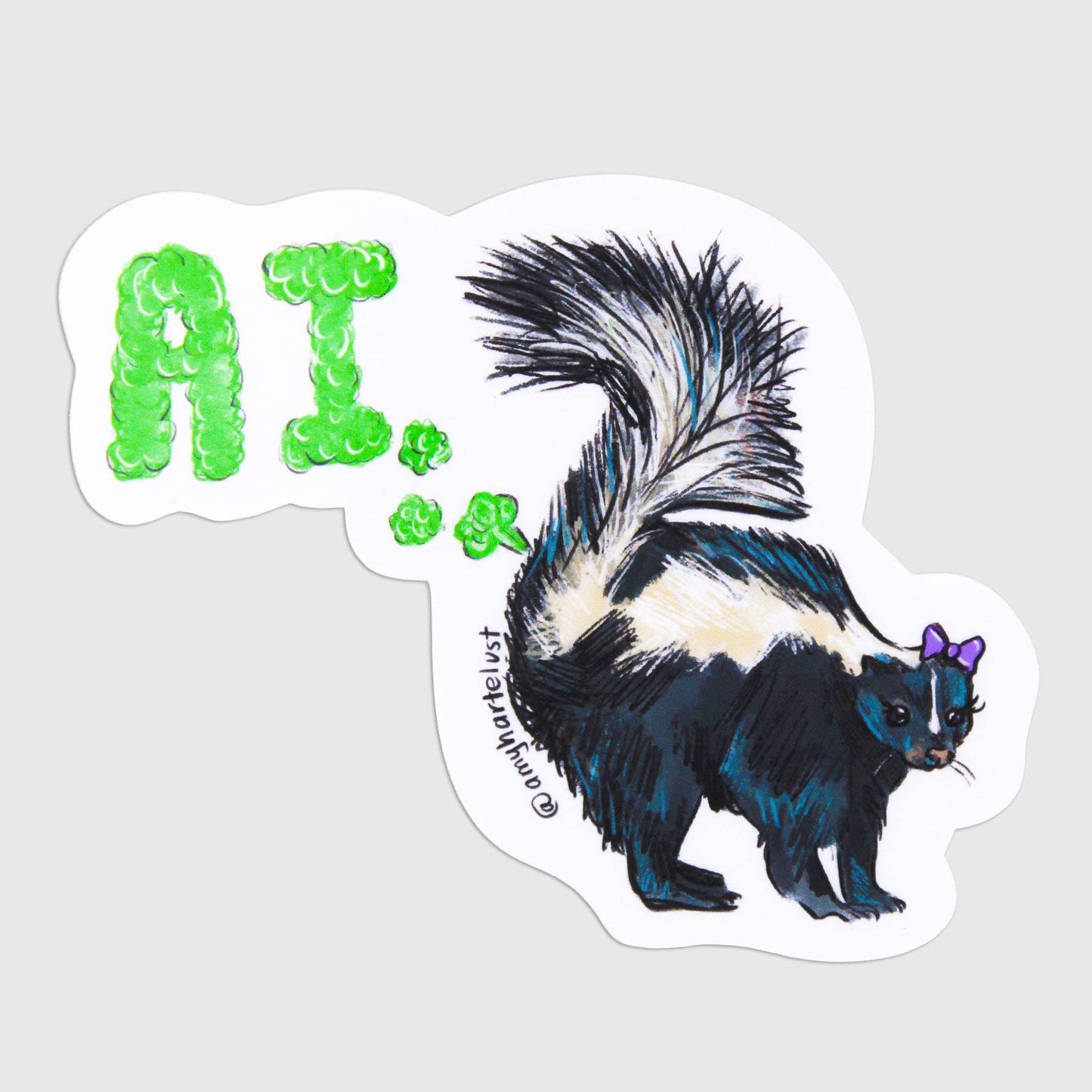 AI Stinks Skunk Sticker