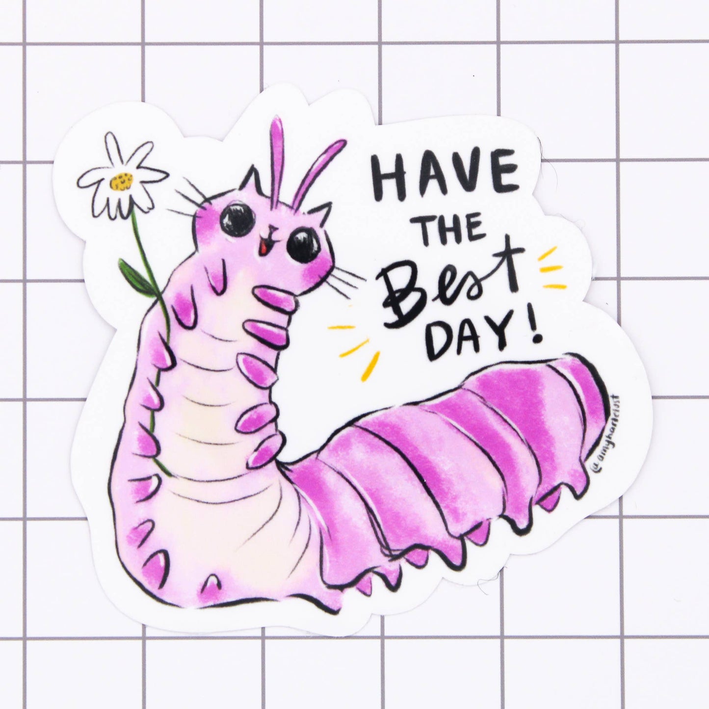 Happy CATerpillar Sticker