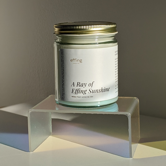 A Ray of Effing Sunshine Candle (fresh lemon • lilac)