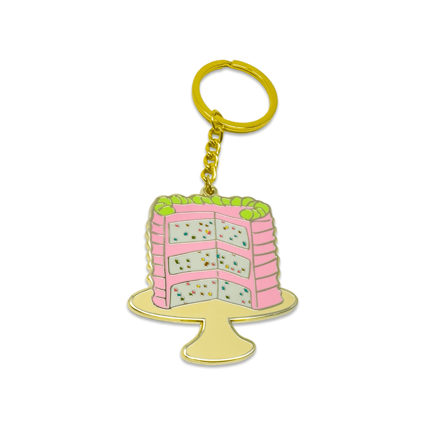 Confetti Cake Keychain