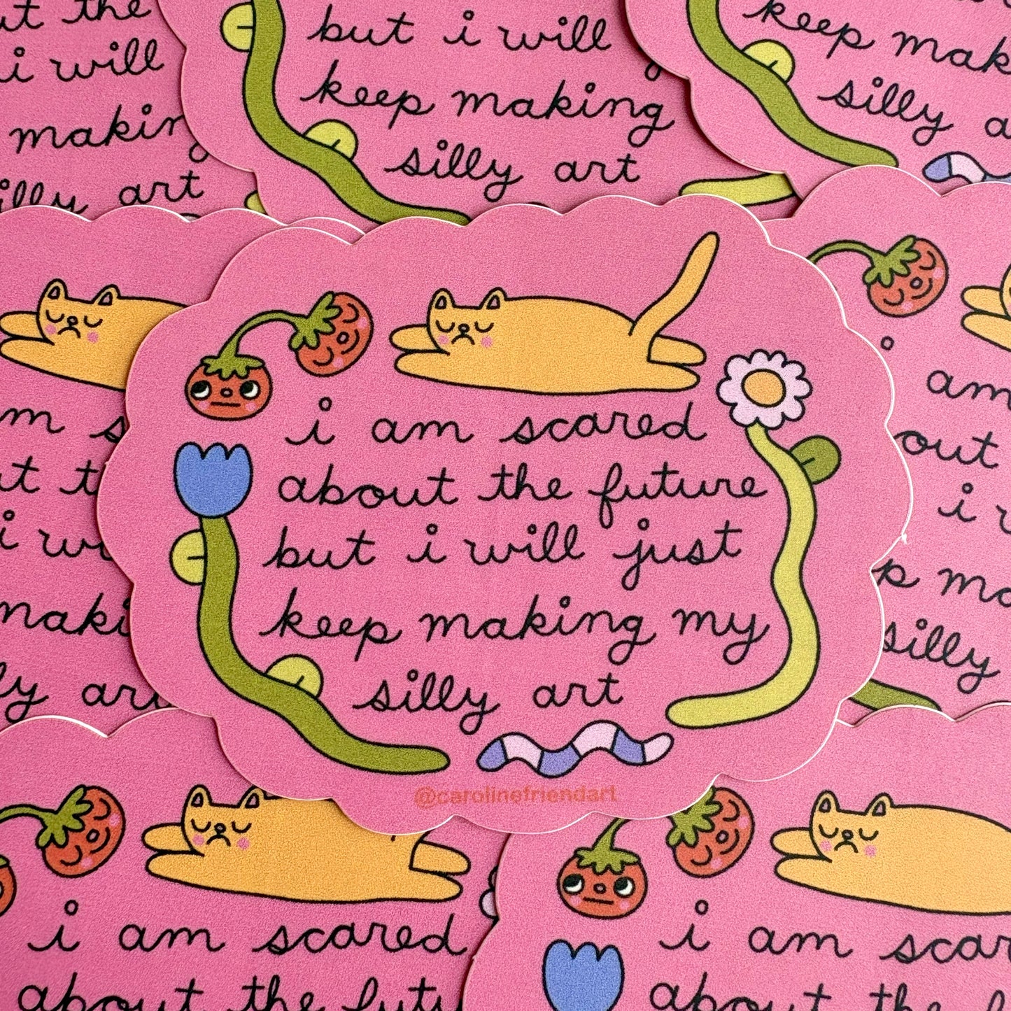 Keep Making Silly Art Sticker
