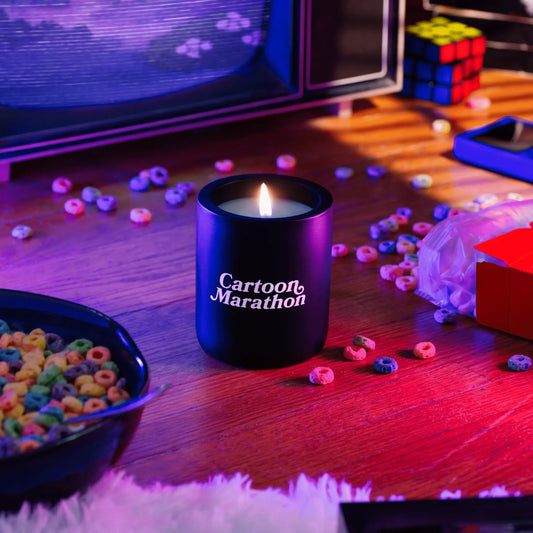 Cartoon Marathon Candle