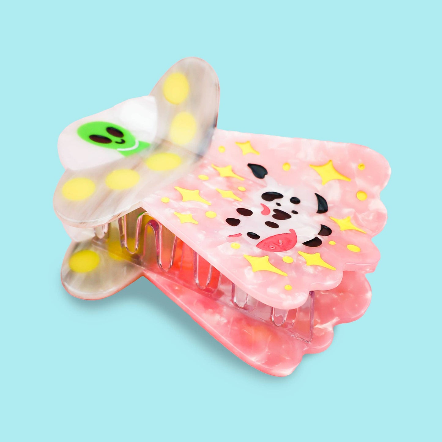 Alien UFO Cow Claw Clip