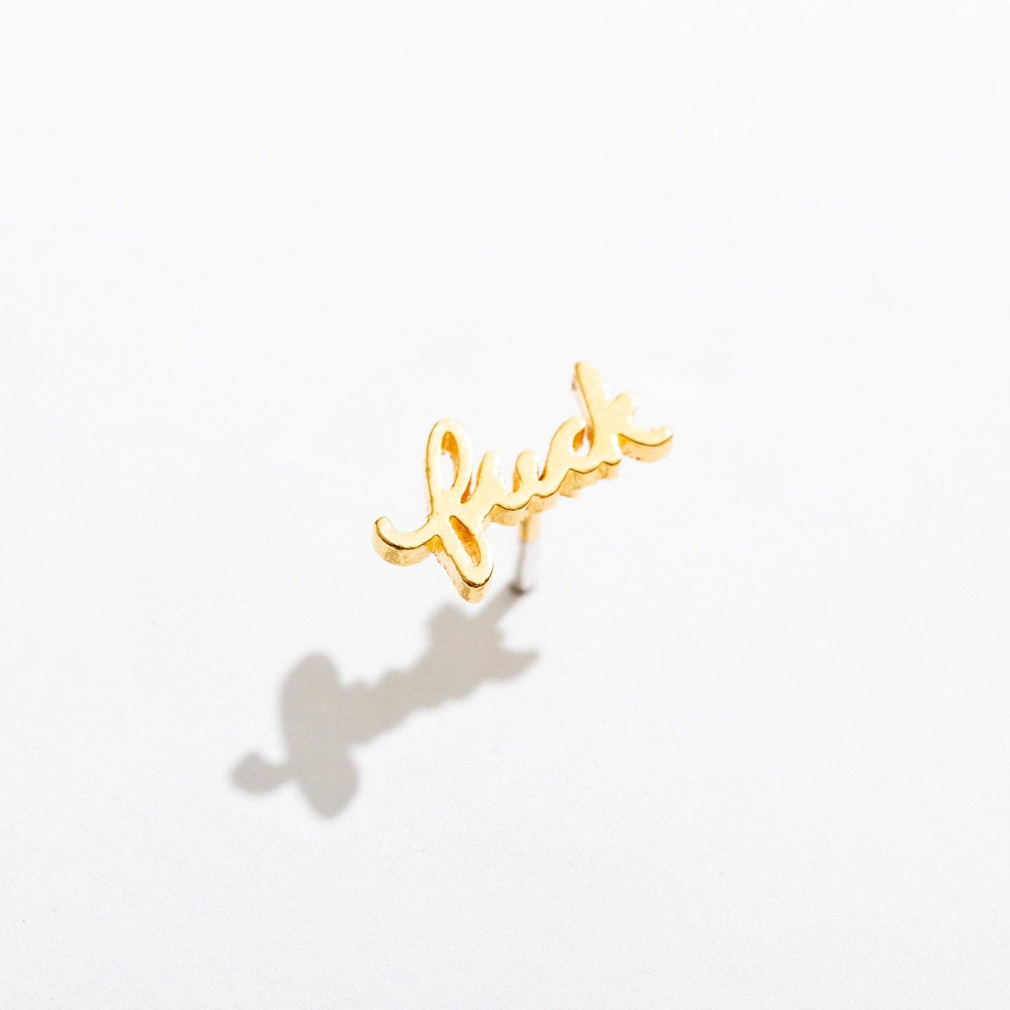 Fuck Stud Single Earring