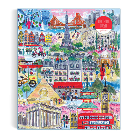 Cities Around the World 1000 Piece Puzzle