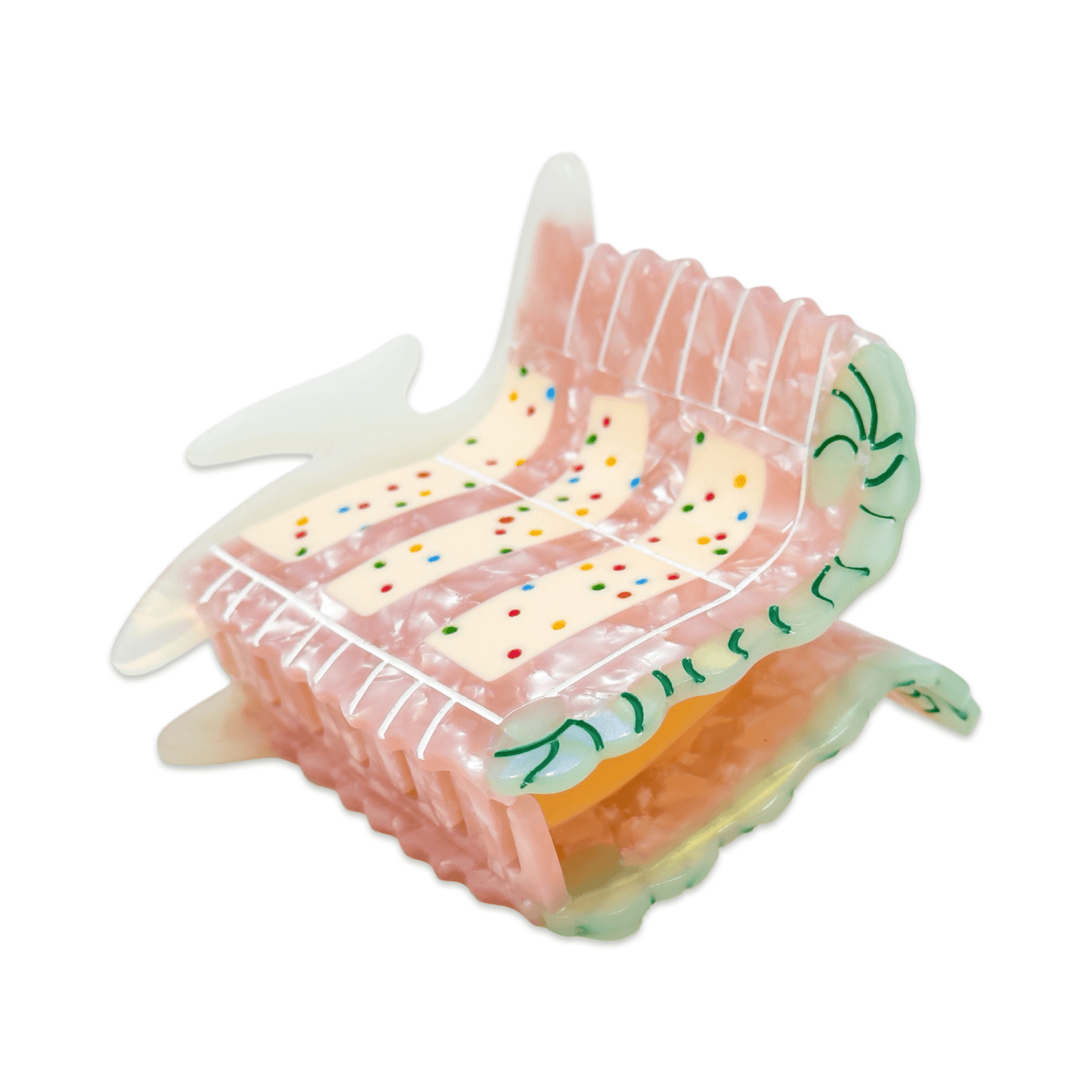 Confetti Cake Hair Claw Clip