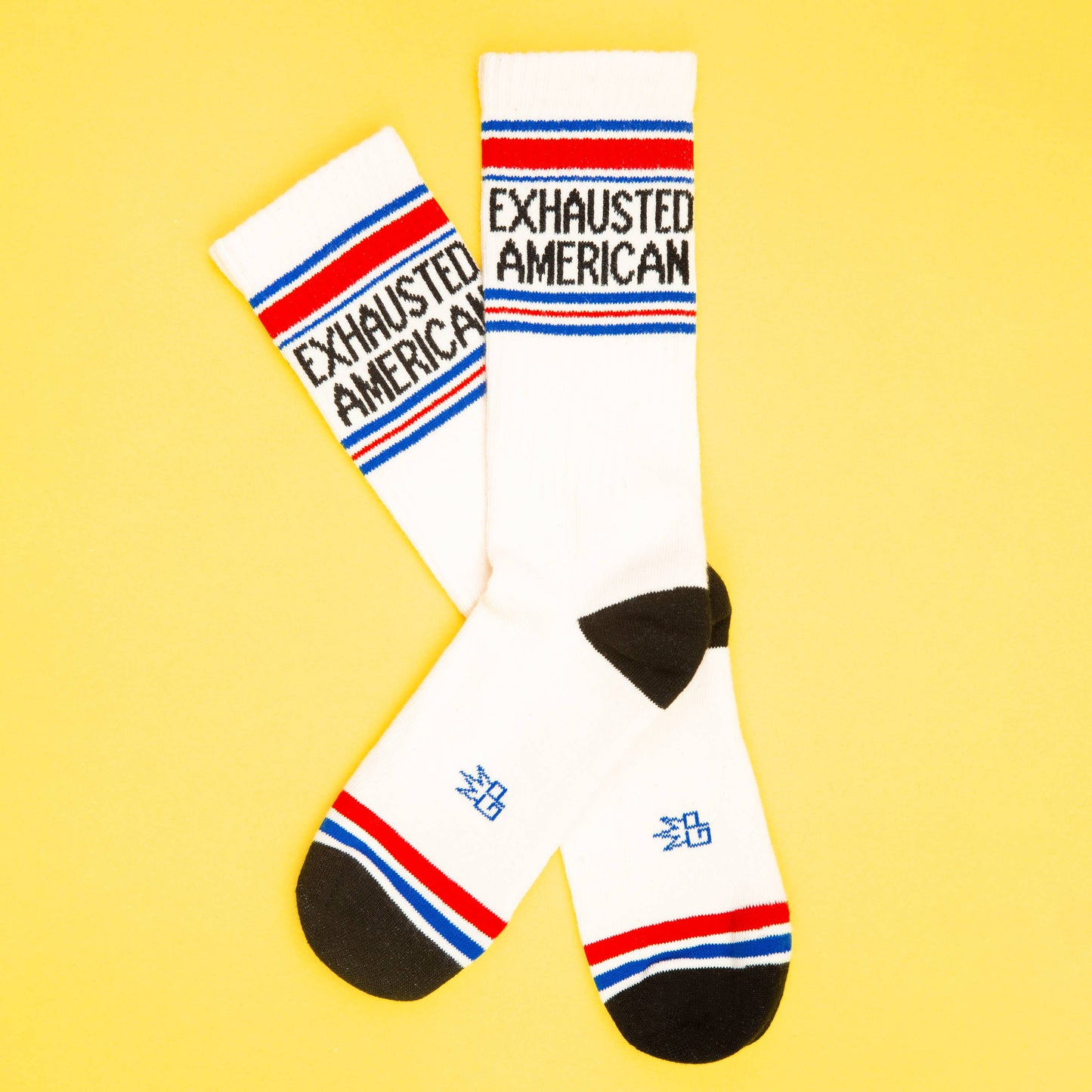 Exhausted American Retro Crew Socks