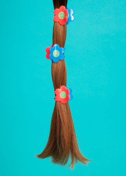 Smiley Flower Mini Hair Claw
