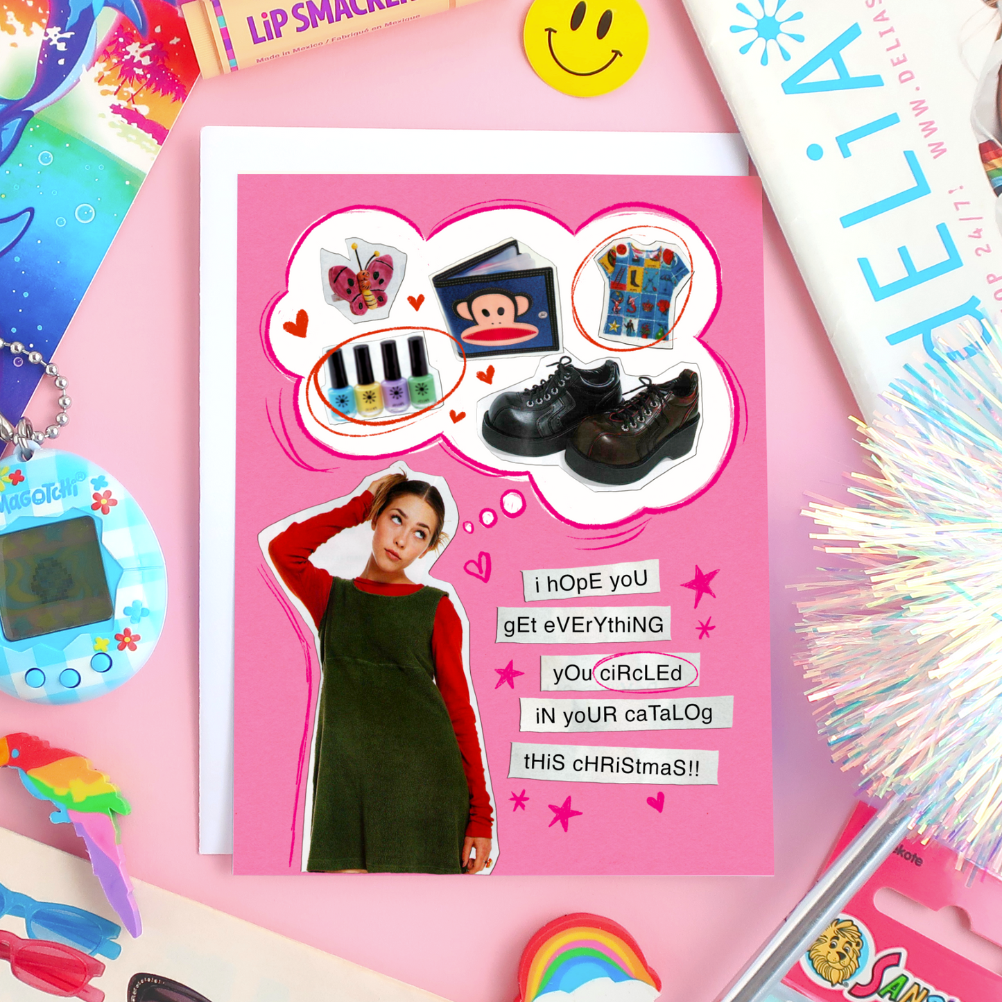 Delia’s Catalog 90s Nostalgia Christmas Card
