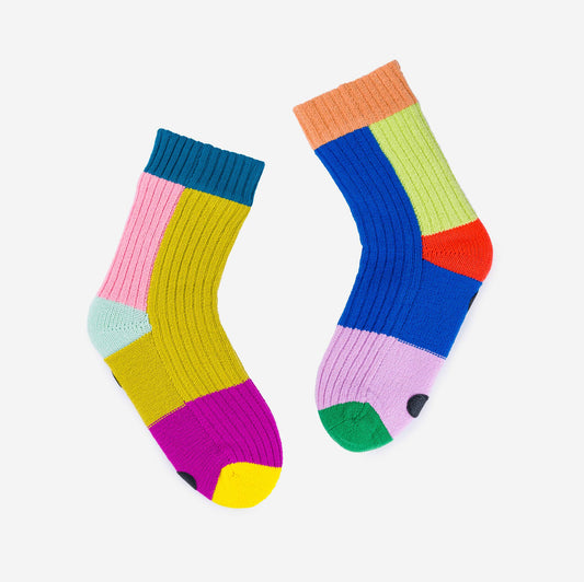 Mismatch House Socks (Rainbow)
