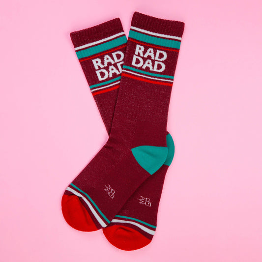 Rad Dad Retro Crew Socks