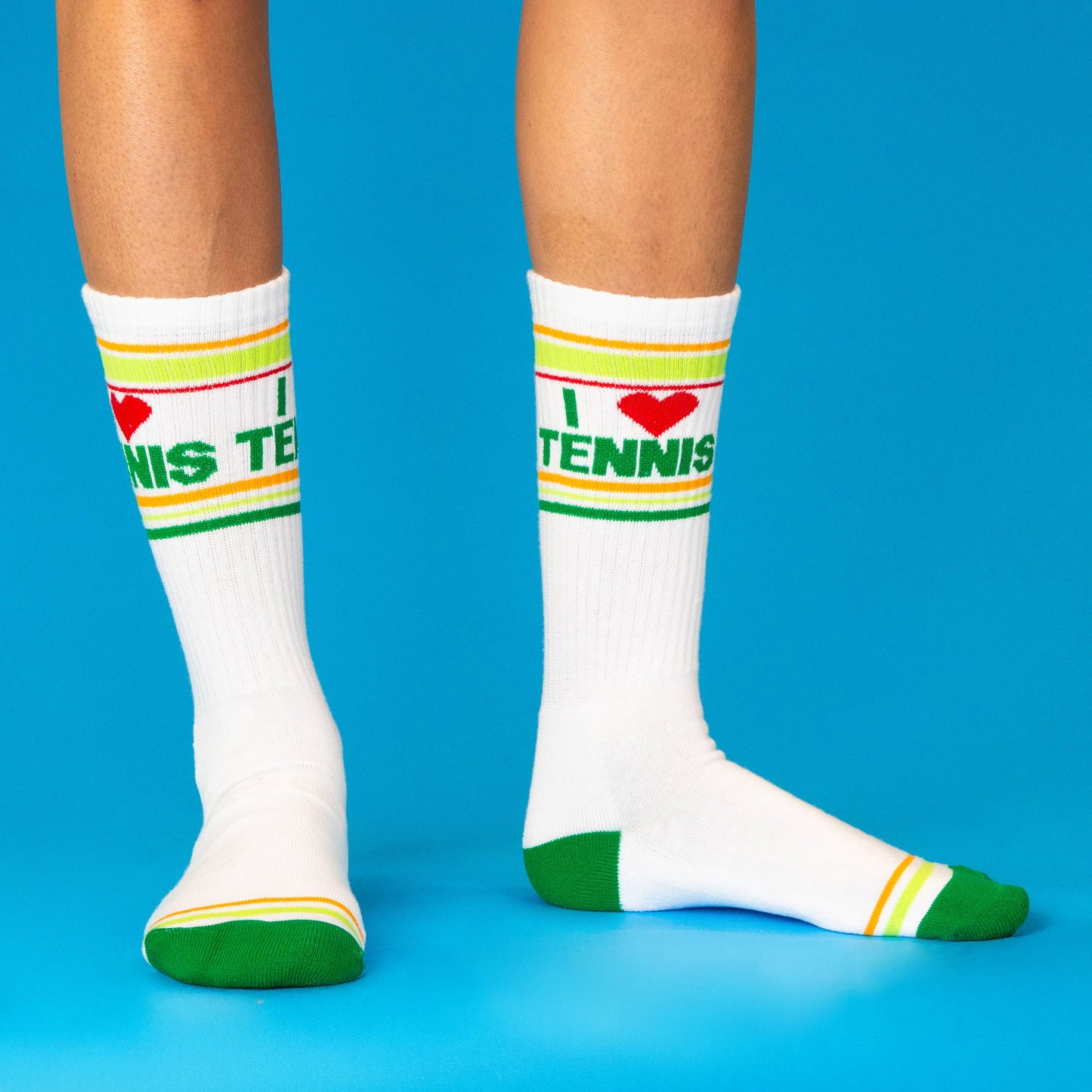 I ❤️ Tennis Retro Crew Socks