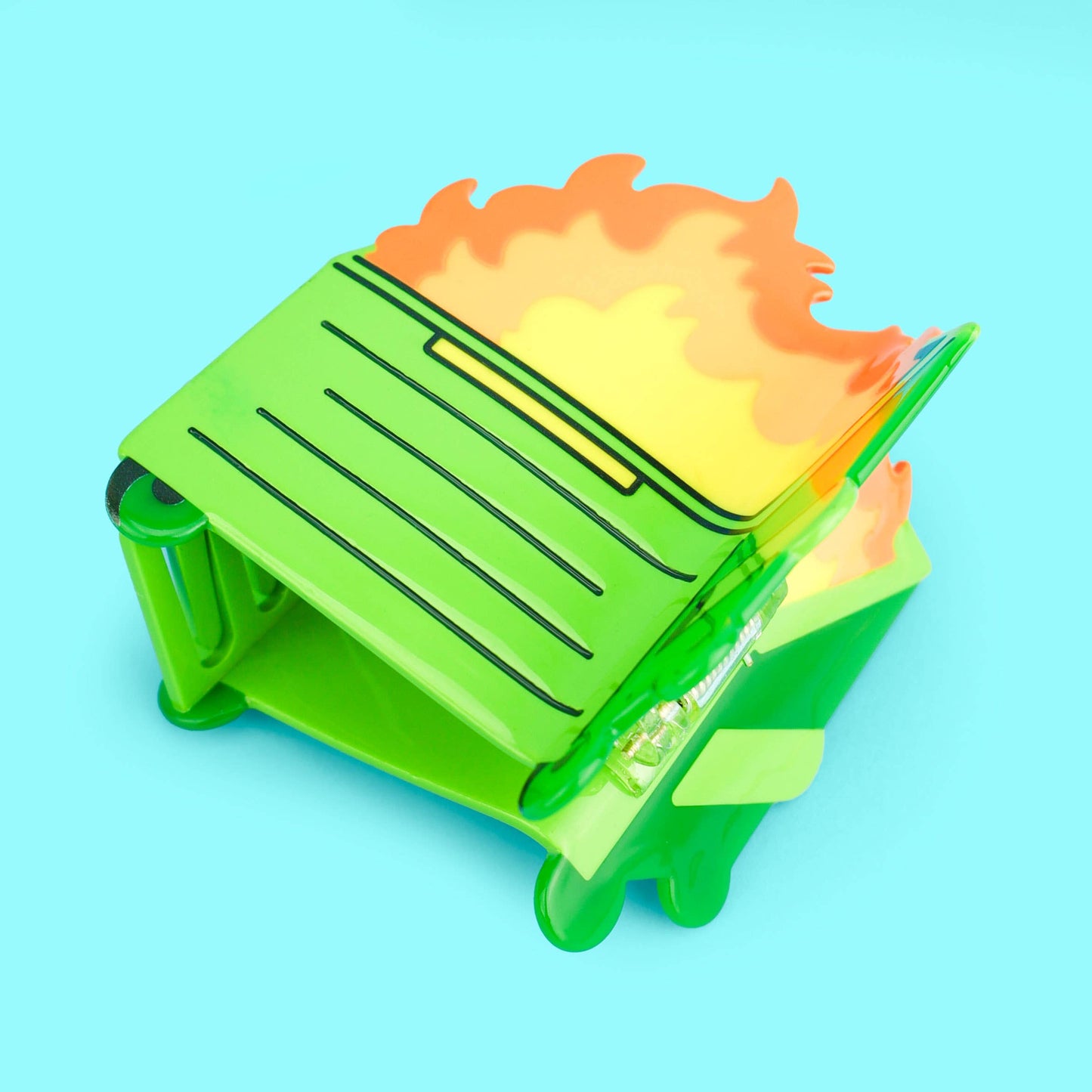 Dumpster Fire Claw Clip
