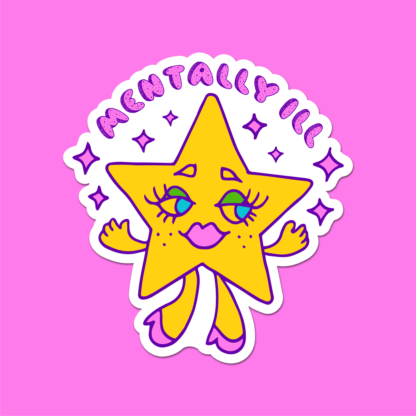 Mentally Ill Star Sticker