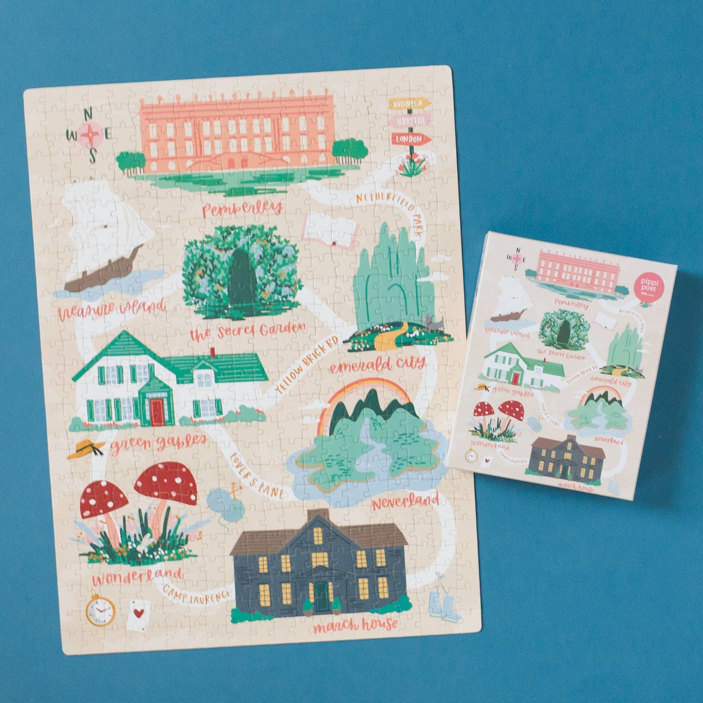 Literary Locations 500 Piece Jigsaw Puzzle