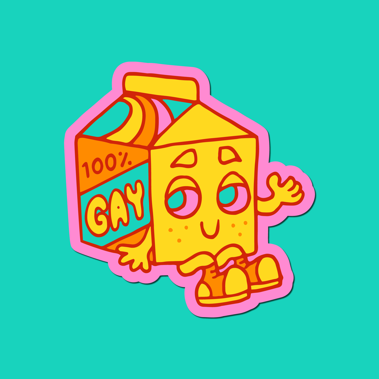 100% Gay Sticker