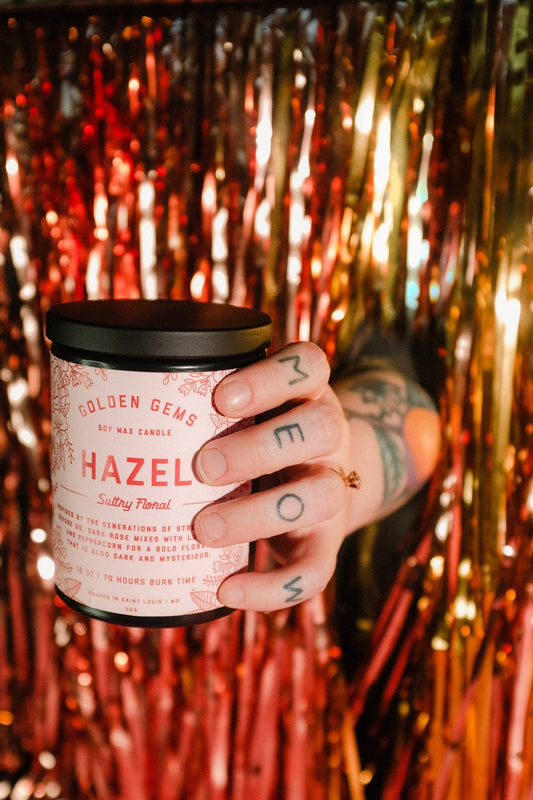 Hazel Candle (rose • plum • peppercorn)