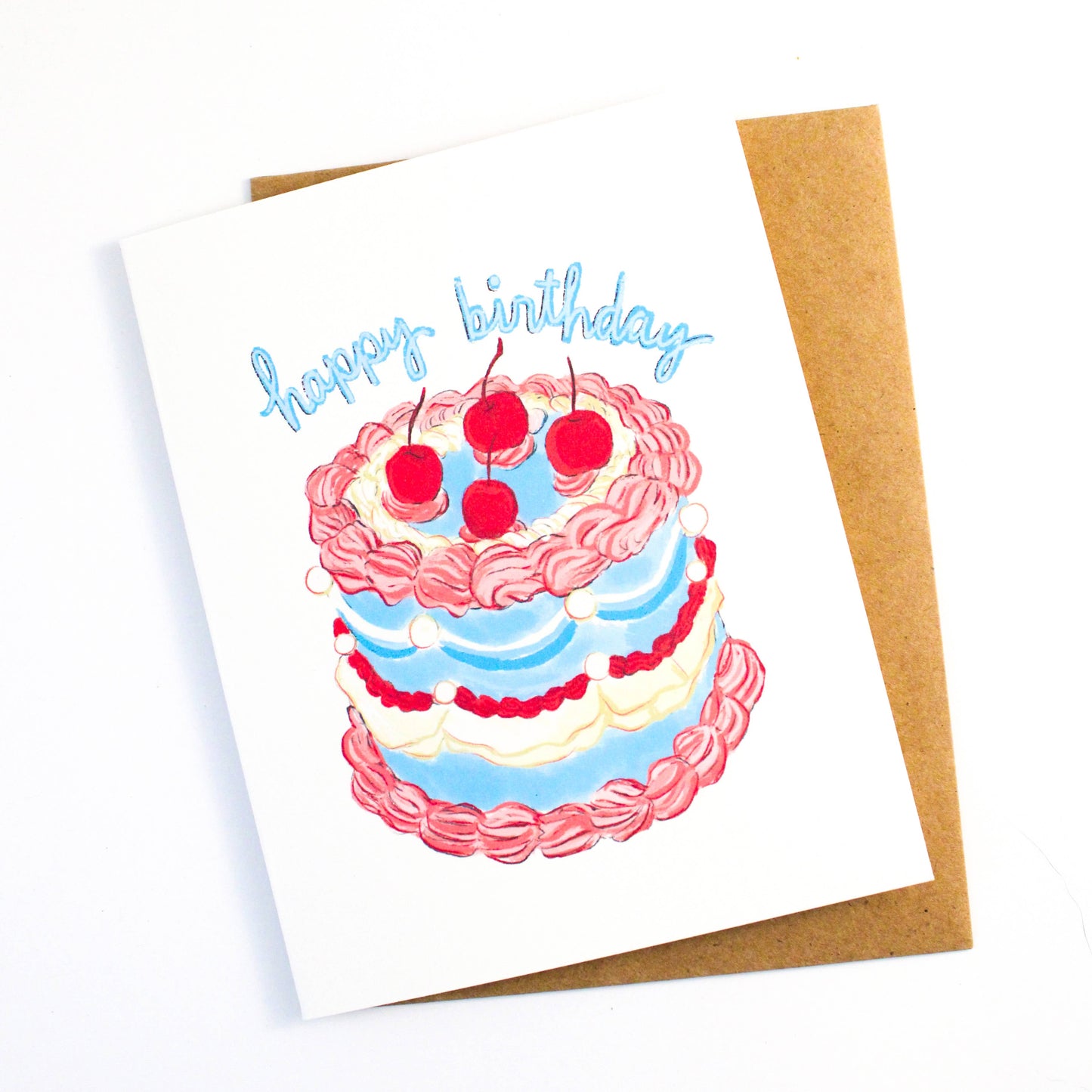 Fancy Cake Happy Birthday Card