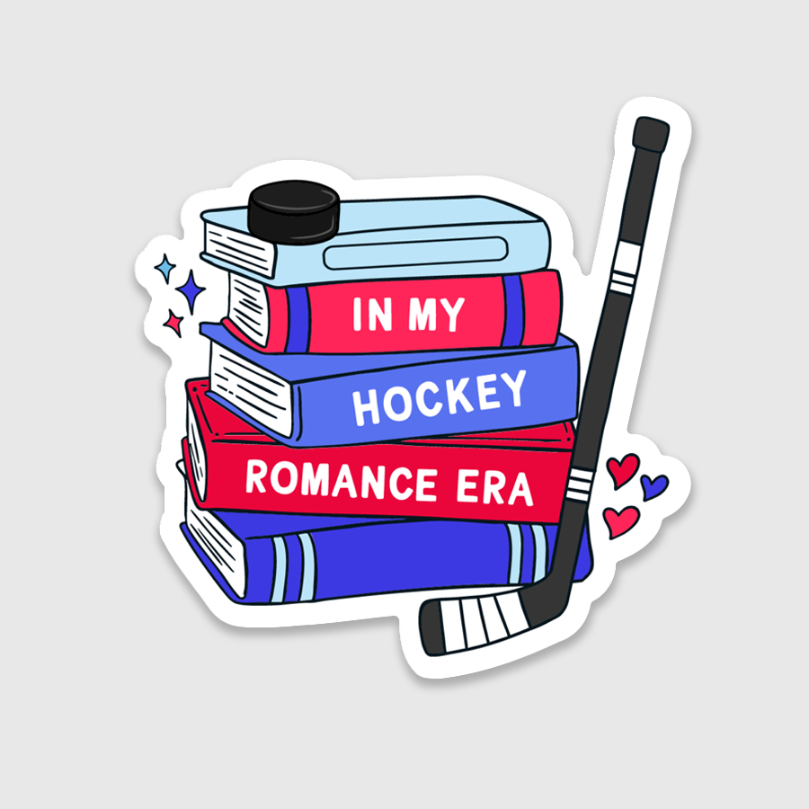 In My Hockey Romance Era Books Sticker