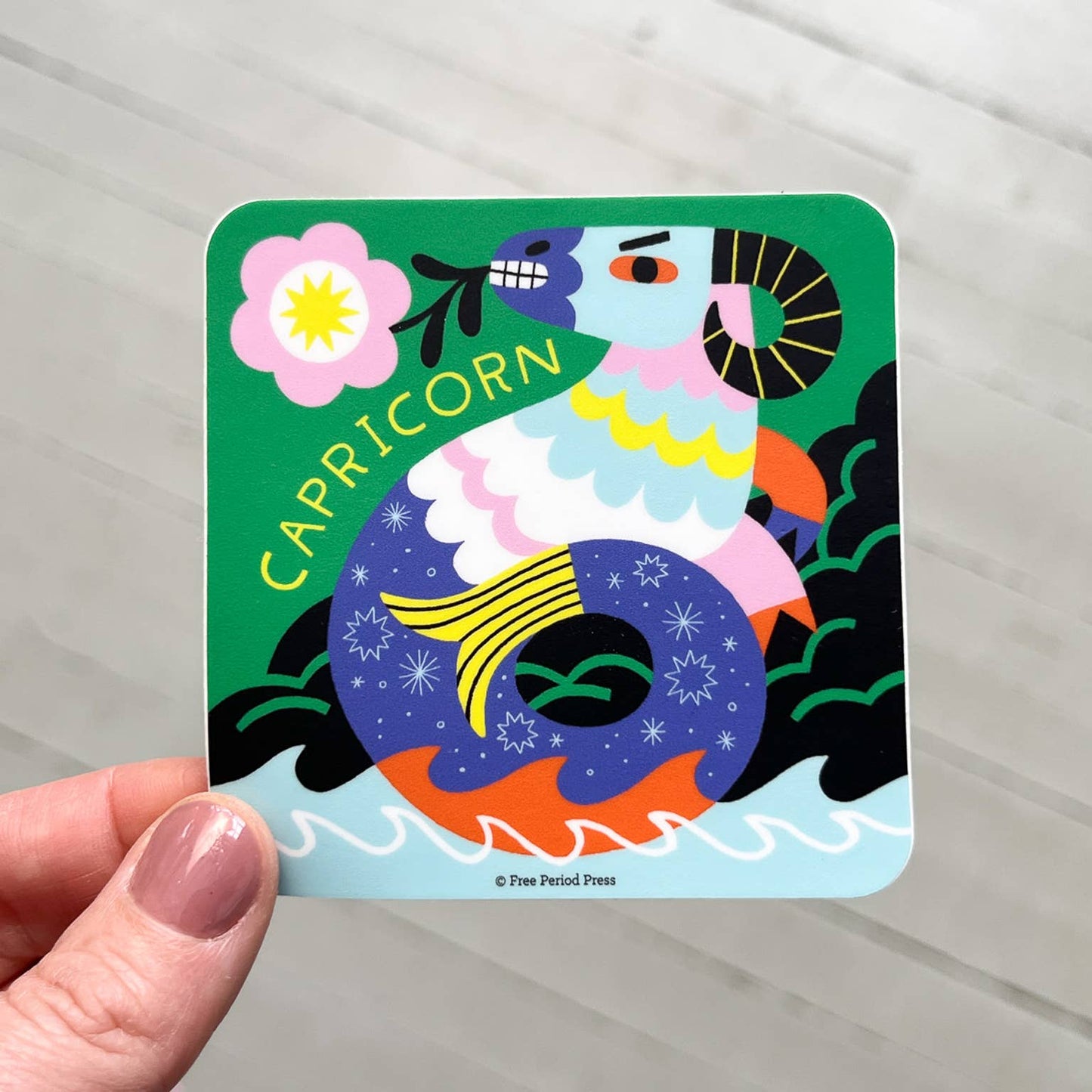 Mythical Sea-Goat Capricorn Sticker