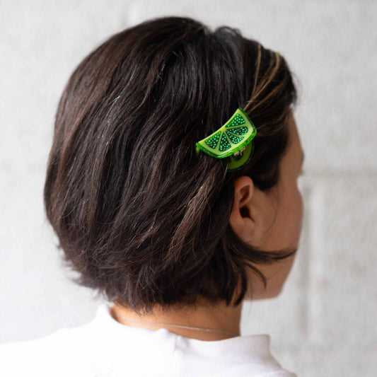 Mini Lime Slice Hair Claw