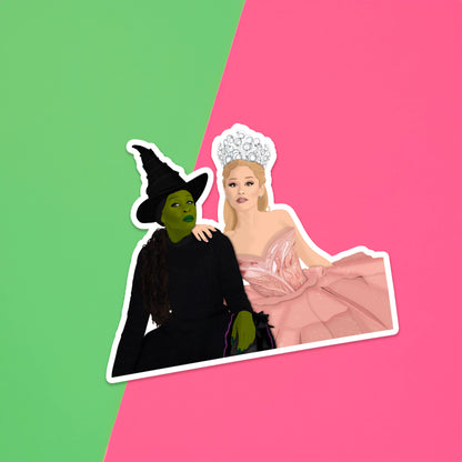 Wicked Elphaba and Glinda Sticker