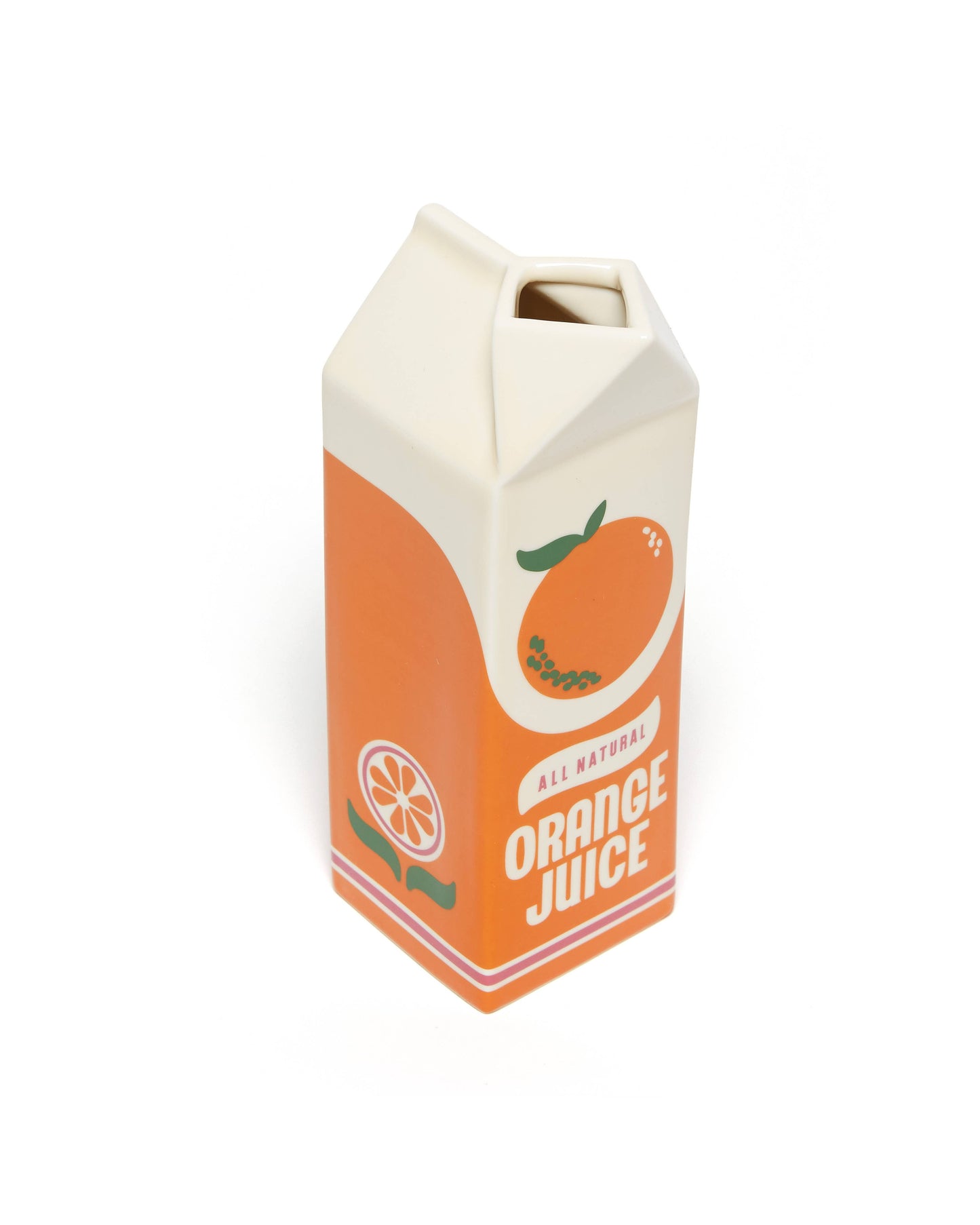 Orange Juice Carton Vase