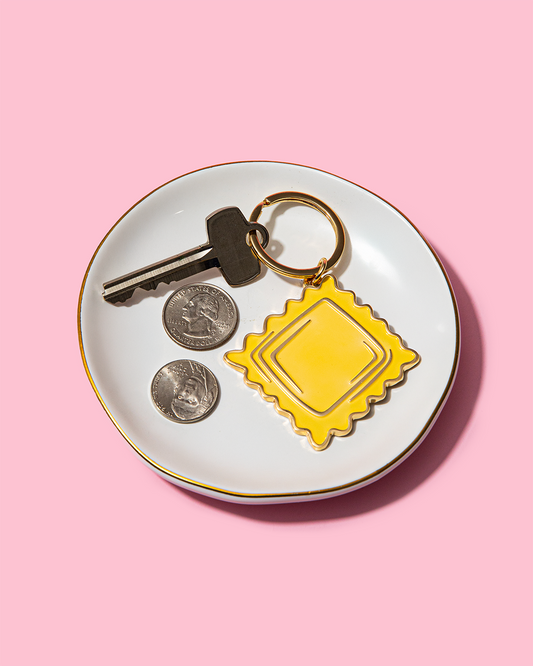 Ravioli Pasta Keychain
